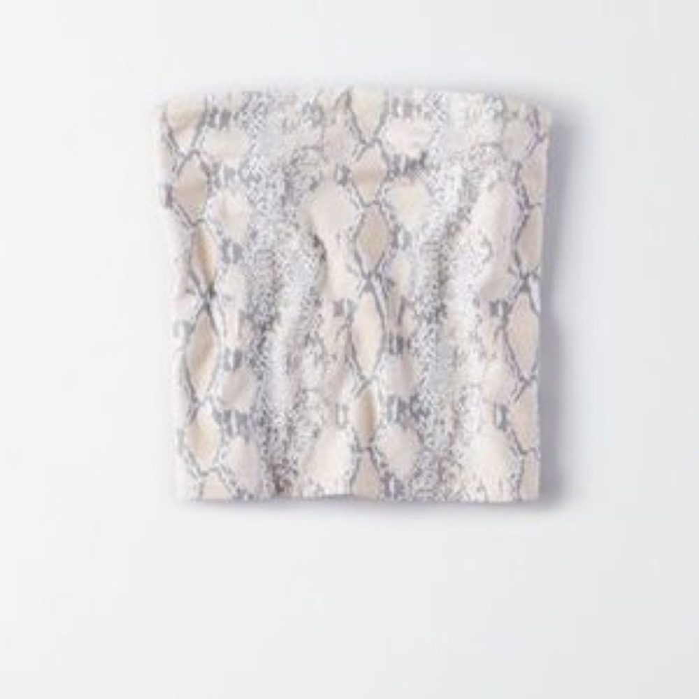 American Eagle snakeskin tube top
